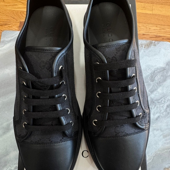 Gucci Other - Gucci Men's Black Canvas Sneakers